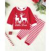 imageMatching Family Pajamas Set Christmas Pants Cotton Pjs Set Bear Pajamas for FamilyMulticolor