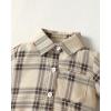 imageRenotemy Newborn Baby Boy Clothes Outfits Infant Boy Letter Print Romper Pants Clothing SetBeigeplaid