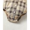 imageRenotemy Newborn Baby Boy Clothes Outfits Infant Boy Letter Print Romper Pants Clothing SetBeigeplaid
