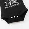 imageRenotemy Newborn Baby Boy Clothes Outfits Infant Boy Letter Print Romper Pants Clothing SetBlackcamo