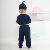 imageRenotemy Newborn Baby Boy Clothes Outfits Infant Boy Letter Print Romper Pants Clothing SetBluestrip