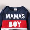 imageRenotemy Newborn Baby Boy Clothes Outfits Infant Boy Letter Print Romper Pants Clothing SetBluestrip