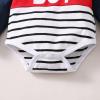 imageRenotemy Newborn Baby Boy Clothes Outfits Infant Boy Letter Print Romper Pants Clothing SetBluestrip