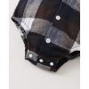 imageRenotemy Newborn Baby Boy Clothes Outfits Infant Boy Letter Print Romper Pants Clothing SetGreyplaidclothing