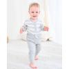 imageRenotemy Newborn Baby Boy Clothes Outfits Infant Boy Letter Print Romper Pants Clothing SetGreystripe