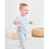 imageRenotemy Newborn Baby Boy Clothes Outfits Infant Boy Letter Print Romper Pants Clothing SetGreystripe
