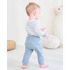 imageRenotemy Newborn Baby Boy Clothes Outfits Infant Boy Letter Print Romper Pants Clothing SetStripeblue