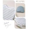 imageRenotemy Newborn Baby Boy Clothes Outfits Infant Boy Letter Print Romper Pants Clothing SetStripeblue