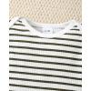imageRenotemy Newborn Baby Boy Clothes Outfits Infant Boy Letter Print Romper Pants Clothing SetStripetop