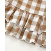 imageRenotemy Baby Girl Clothes Toddler Girl Clothes Outfits Infant Clothing Jeans Pants Set Cute Clothes Set for GirlsGrayish Brown Plaid