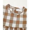 imageRenotemy Baby Girl Clothes Toddler Girl Clothes Outfits Infant Clothing Jeans Pants Set Cute Clothes Set for GirlsGrayish Brown Plaid