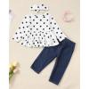 imageRenotemy Baby Girl Clothes Toddler Girl Clothes Outfits Infant Clothing Jeans Pants Set Cute Clothes Set for GirlsLong Bohemian Polka Dot