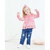 imageRenotemy Baby Girl Clothes Toddler Girl Clothes Outfits Infant Clothing Jeans Pants Set Cute Clothes Set for GirlsPink Velvet