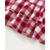 imageRenotemy Baby Girl Clothes Toddler Girl Clothes Outfits Infant Clothing Jeans Pants Set Cute Clothes Set for GirlsRed Plaid Denim