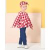 imageRenotemy Baby Girl Clothes Toddler Girl Clothes Outfits Infant Clothing Jeans Pants Set Cute Clothes Set for GirlsRed Plaid Denim