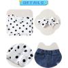 imageRenotemy Baby Girl Clothes Toddler Girl Clothes Outfits Infant Clothing Jeans Pants Set Cute Clothes Set for GirlsShort Bohemian Polka Dot