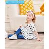 imageRenotemy Baby Girl Clothes Toddler Girl Clothes Outfits Infant Clothing Jeans Pants Set Cute Clothes Set for GirlsShort Bohemian Polka Dot