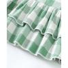 imageRenotemy Baby Girl Clothes Toddler Girl Clothes Outfits Infant Clothing Jeans Pants Set Cute Clothes Set for GirlsShort Plaid Green Denim