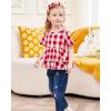 imageRenotemy Baby Girl Clothes Toddler Girl Clothes Outfits Infant Clothing Jeans Pants Set Cute Clothes Set for GirlsShort Plaid Red Denim