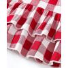 imageRenotemy Baby Girl Clothes Toddler Girl Clothes Outfits Infant Clothing Jeans Pants Set Cute Clothes Set for GirlsShort Plaid Red Denim