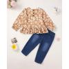 imageRenotemy Baby Girl Clothes Toddler Girl Clothes Outfits Infant Clothing Jeans Pants Set Cute Clothes Set for GirlsYellow Flower
