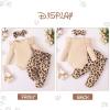 imageRenotemy Newborn Baby Girl Clothes Infant Girl Outfits Ruffle Romper Top Floral Pants Clothes SetsApricotleopard