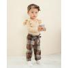 imageRenotemy Newborn Baby Girl Clothes Infant Girl Outfits Ruffle Romper Top Floral Pants Clothes SetsBeigeplaid