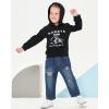 imageRenotemy Toddler Baby Boy Clothes Denim Outfits Infant Hooded Sweatshirt Jeans Clothing For Little BoysBlackjeans