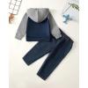 imageRenotemy Toddler Baby Boy Clothes Denim Outfits Infant Hooded Sweatshirt Jeans Clothing For Little BoysBluedino