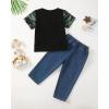 imageRenotemy Toddler Baby Boy Clothes Denim Outfits Infant Hooded Sweatshirt Jeans Clothing For Little BoysCamoblackset