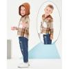 imageRenotemy Toddler Baby Boy Clothes Denim Outfits Infant Hooded Sweatshirt Jeans Clothing For Little BoysCoffeeplaid