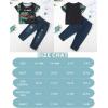 imageRenotemy Toddler Baby Boy Clothes Denim Outfits Infant Hooded Sweatshirt Jeans Clothing For Little BoysDinosauroutfits