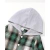 imageRenotemy Toddler Baby Boy Clothes Denim Outfits Infant Hooded Sweatshirt Jeans Clothing For Little BoysGreenplaidsuit