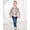 imageRenotemy Toddler Baby Boy Clothes Outfits Baby Boy Plaid Sweatsuit Jeans Denim Fall Winter Pants Set Toddler Clothes For BoysMulti Green Plaid