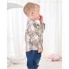 imageRenotemy Toddler Baby Boy Clothes Outfits Baby Boy Plaid Sweatsuit Jeans Denim Fall Winter Pants Set Toddler Clothes For BoysMulti Green Plaid