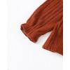 imageRenotemy Toddler Baby Girls Clothes Infant Girl Outfits Ruffle Sleeve Tops Pants Clothing Sets for GirlsCaramel