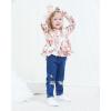 imageRenotemy Toddler Baby Girls Clothes Infant Girl Outfits Ruffle Sleeve Tops Pants Clothing Sets for GirlsFlowerjeans