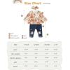 imageRenotemy Toddler Baby Girls Clothes Infant Girl Outfits Ruffle Sleeve Tops Pants Clothing Sets for GirlsFlowerjeans