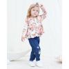 imageRenotemy Toddler Baby Girls Clothes Infant Girl Outfits Ruffle Sleeve Tops Pants Clothing Sets for GirlsFlowerjeans