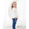 imageRenotemy Toddler Baby Girls Clothes Infant Girl Outfits Ruffle Sleeve Tops Pants Clothing Sets for GirlsWhite