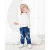 imageRenotemy Toddler Baby Girls Clothes Infant Girl Outfits Ruffle Sleeve Tops Pants Clothing Sets for GirlsWhite