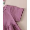 imageRenotemy Toddler Girl Clothes Outfits Baby Girl Clothes Infant Girl Clothing Tops Floral Pants Set Cute Outfits for GirlsFloral Dark Purple