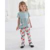 imageRenotemy Toddler Girl Clothes Outfits Baby Girl Clothes Infant Girl Clothing Tops Floral Pants Set Cute Outfits for GirlsFloral Green