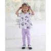 imageRenotemy Toddler Girl Clothes Outfits Baby Girl Clothes Infant Girl Clothing Tops Floral Pants Set Cute Outfits for GirlsFloral Taro Purple