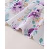 imageRenotemy Toddler Girl Clothes Outfits Baby Girl Clothes Infant Girl Clothing Tops Floral Pants Set Cute Outfits for GirlsFloral Taro Purple