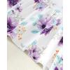 imageRenotemy Toddler Girl Clothes Outfits Baby Girl Clothes Infant Girl Clothing Tops Floral Pants Set Cute Outfits for GirlsLong Light Purple