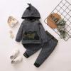 imageRenotemy Toddler Infant Baby Boy Clothes Outfit Long Sleeve Dinosaur Hoodie Sweatshirt Fall Winter Clothes for Toddler BoyGray Camo