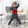 imageRenotemy Toddler Infant Baby Boy Clothes Outfit Long Sleeve Dinosaur Hoodie Sweatshirt Fall Winter Clothes for Toddler BoyRed