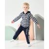 imageRenotemy Toddler Infant Baby Boy Clothes Outfit Long Sleeve Hoodie Sweatshirt Casual Fall Winter Clothes Set for Toddler BoyBlue