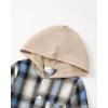 imageRenotemy Toddler Infant Baby Boy Clothes Outfit Long Sleeve Hoodie Sweatshirt Casual Fall Winter Clothes Set for Toddler BoyMulti Blue Plaid Hoodie